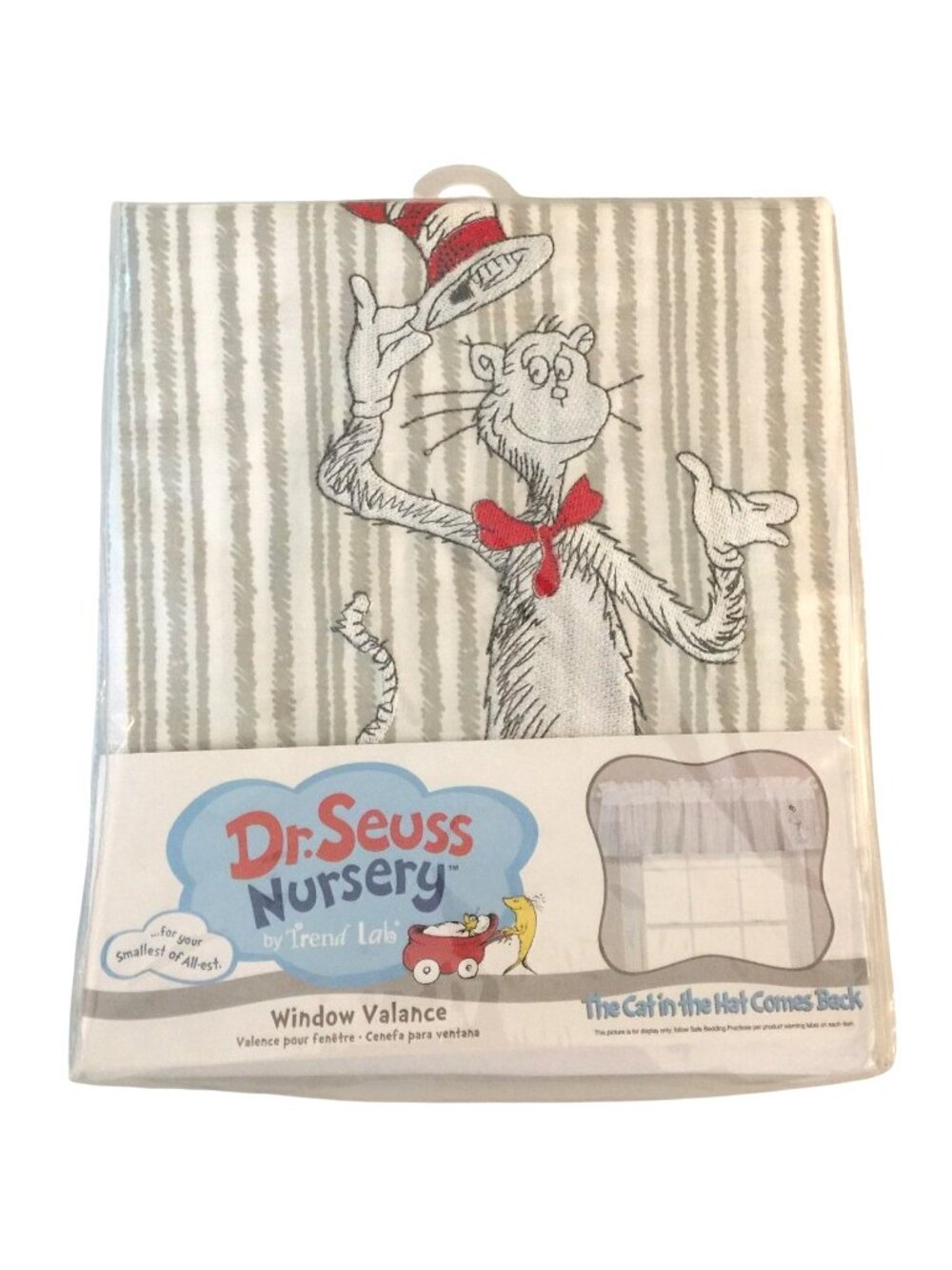 Dr. Seuss Nursery by Trend Lab Cat in the Hat Comes Back Window Valance